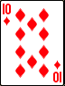 10 of Diamonds